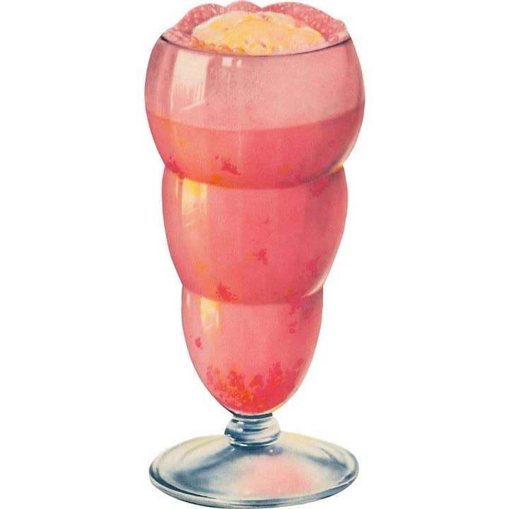 Art Print FO-249 Strawberry Float for wholesale by Found Image Press