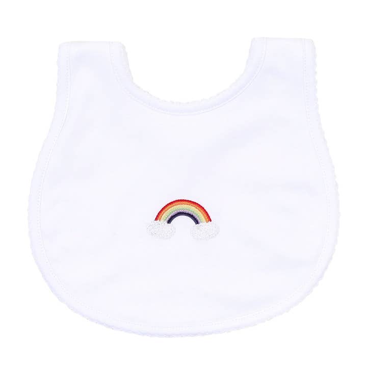 Our Rainbow Baby Bib for wholesale by Magnolia Baby