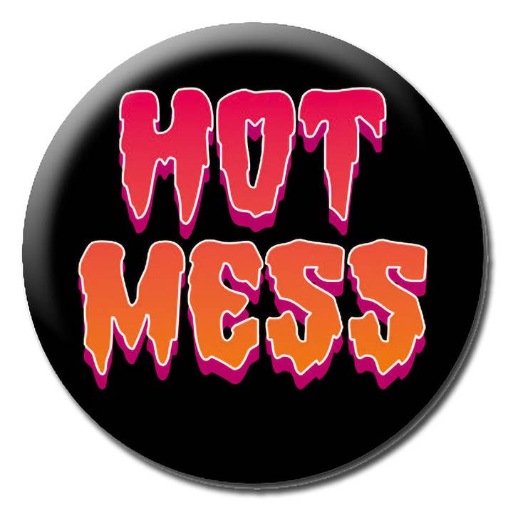 Varmt rod Badge for engroshandel hos Dean Morris Cards