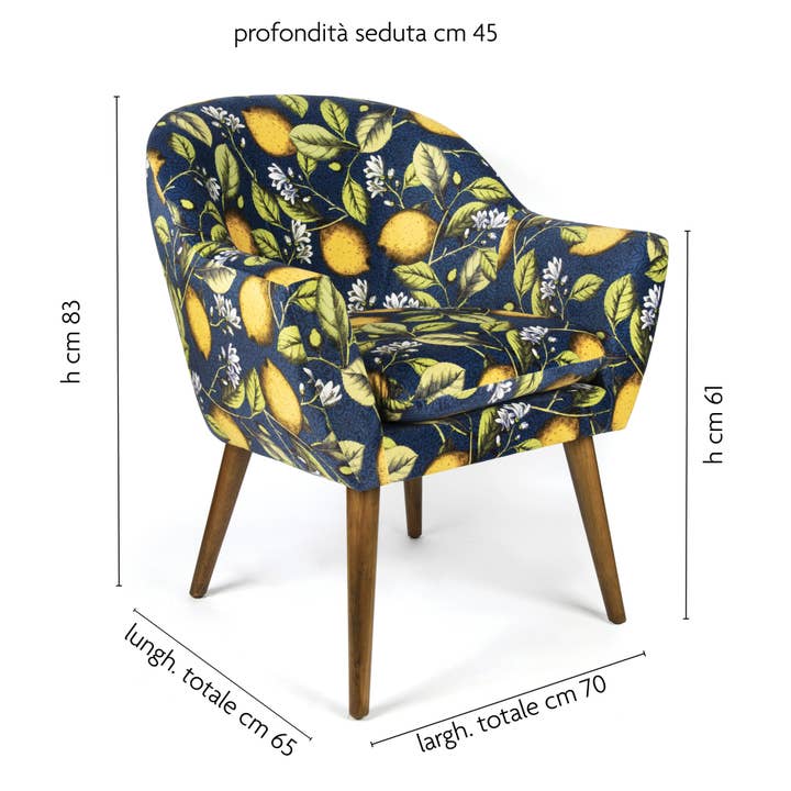 Bergamaschi & Vimercati S.p.a. - Wholesale Chair - Boboli Armchair in Polyester – 70.5x65x83 cm, Multicolor4