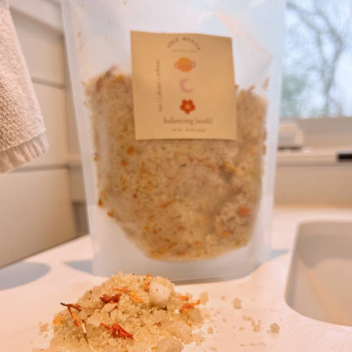 Folk Magick Botanicals – wholesale Badsalt och skumbad – Balancing Bath Salt Soak - 16 oz (gör 3 till 4 bad)1