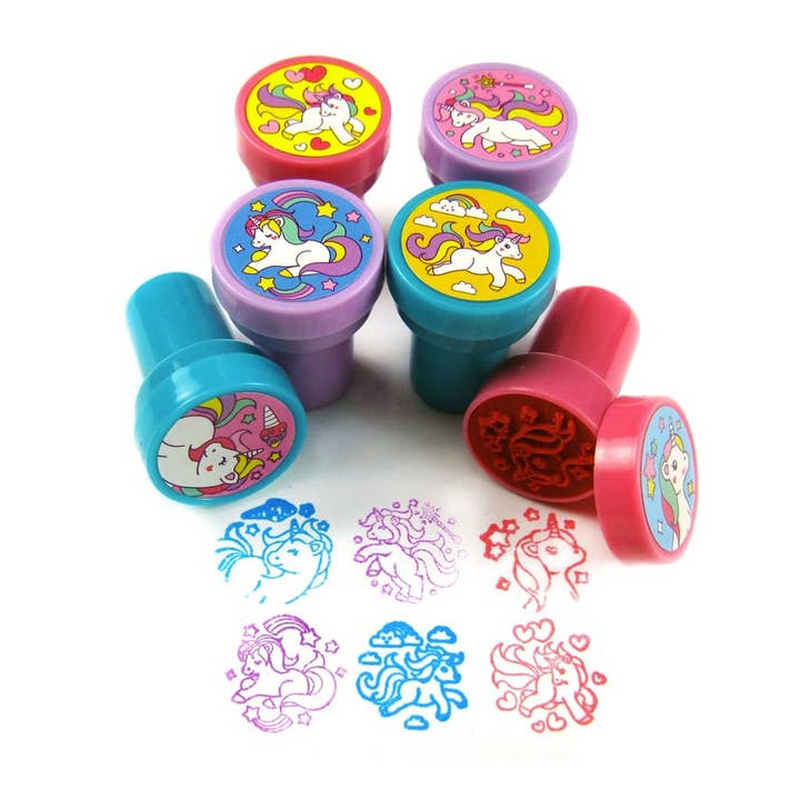 Tiny Mills - Venta al por mayor Sello de goma/decorativo - Niños y bebés - Kit de sellos de unicornio para niños
