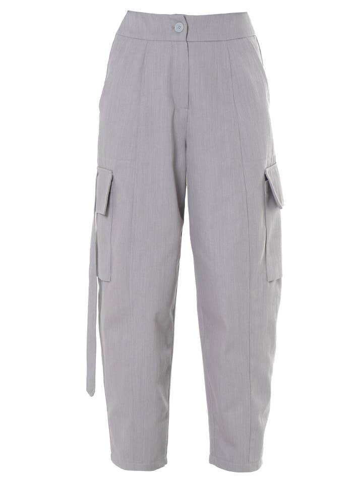 Metamorphoza - Wholesale Pants - Women's - Denim Cargo Pants In White 7