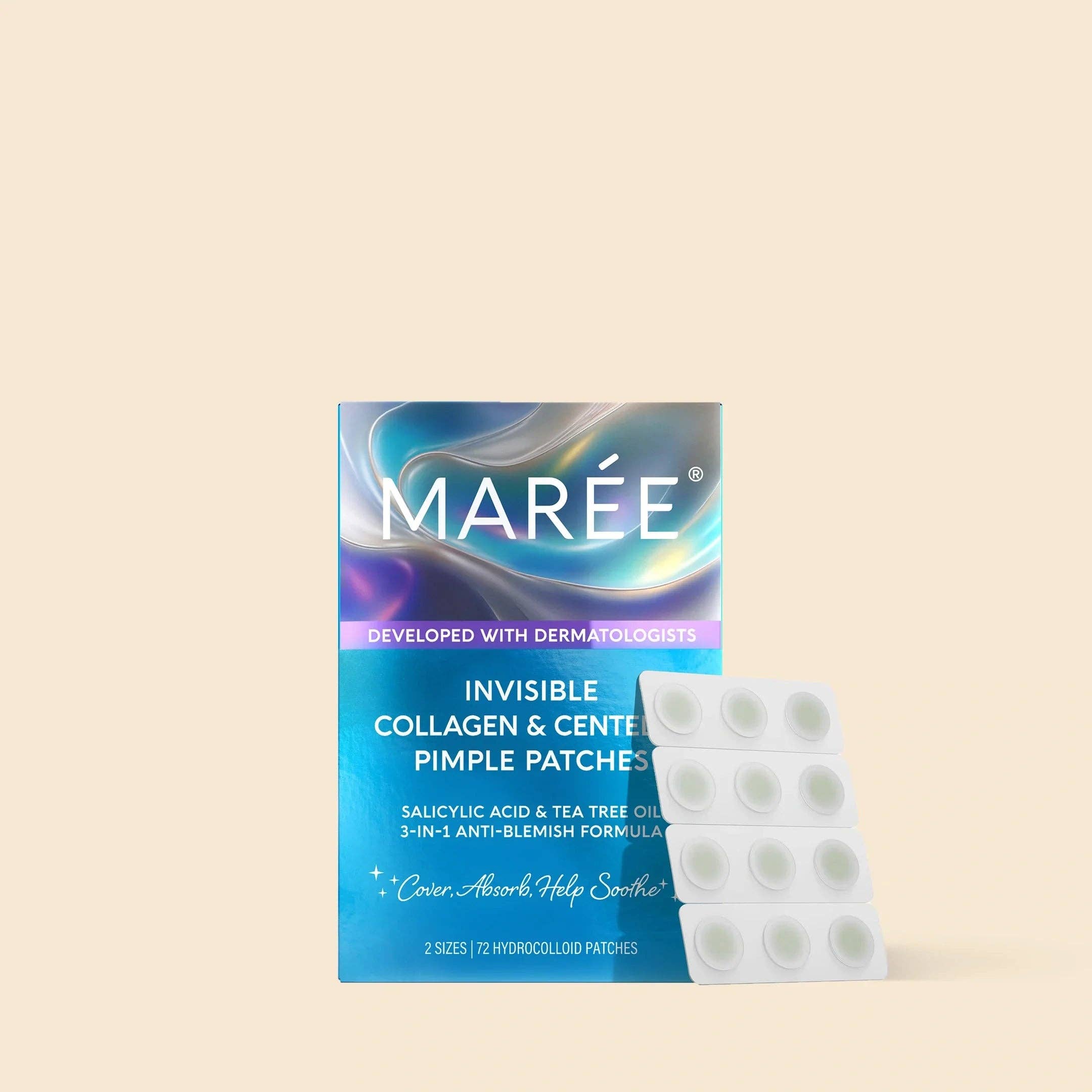 VIAI Beauty - Wholesale Acne/Hydrocolloid Patch - MAREE Invisible Pimple & Acne Patches0