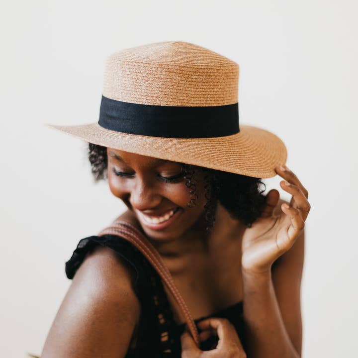 Pretty Simple - Wholesale Straw Hat - Women's - Panama Piper Straw Hat