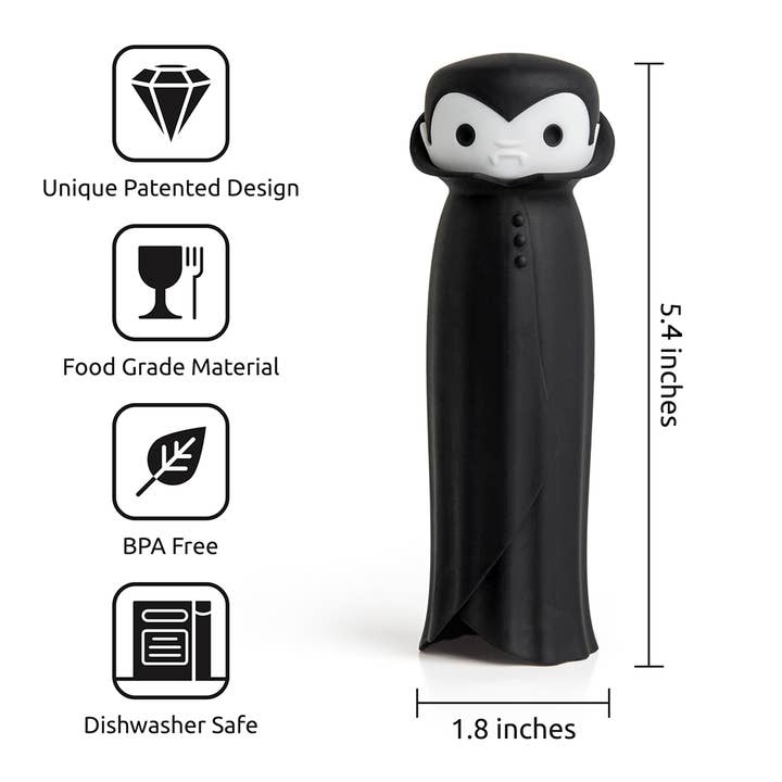 OTOTO - Wholesale Peeler - Drac N' Roll Vampire Garlic Clove Peeler - Halloween Gifts4
