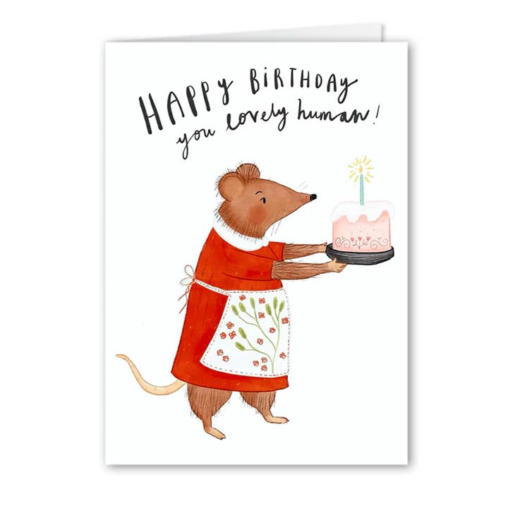 Birthday Mouse Card for wholesale by Forest & Fauna Paper Co.