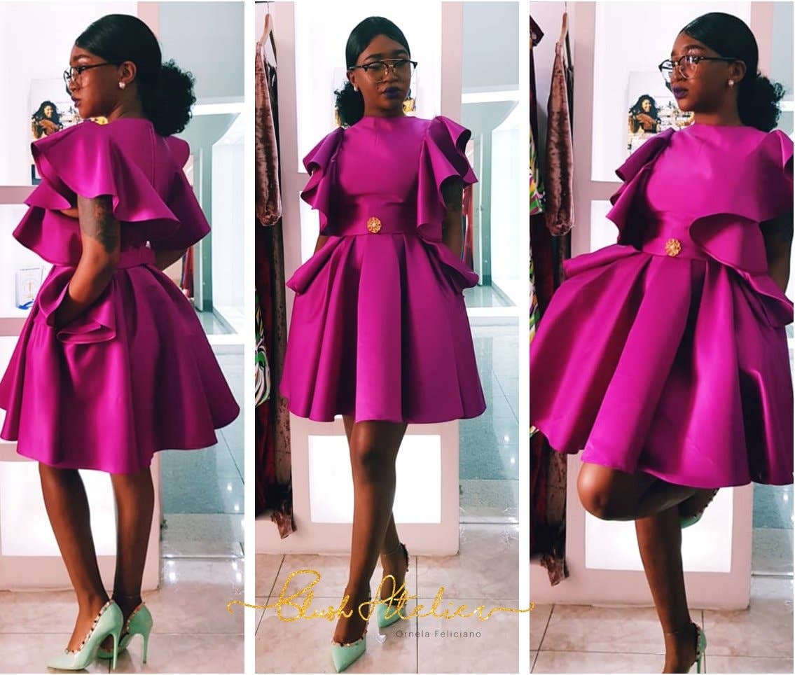 Rosa Violett Marbella Kleid für den Großhandel auf Faire1