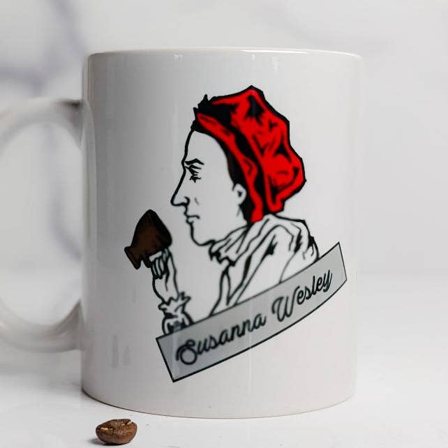 The Susanna Wesley Mug - God is Glorified for wholesale by Drinklings Coffee and Mugs