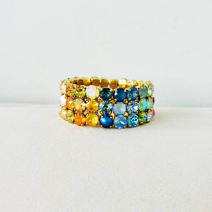 Olivia 3 Strand Stretch Bracelet in Fairy Dust for wholesale by TOVA