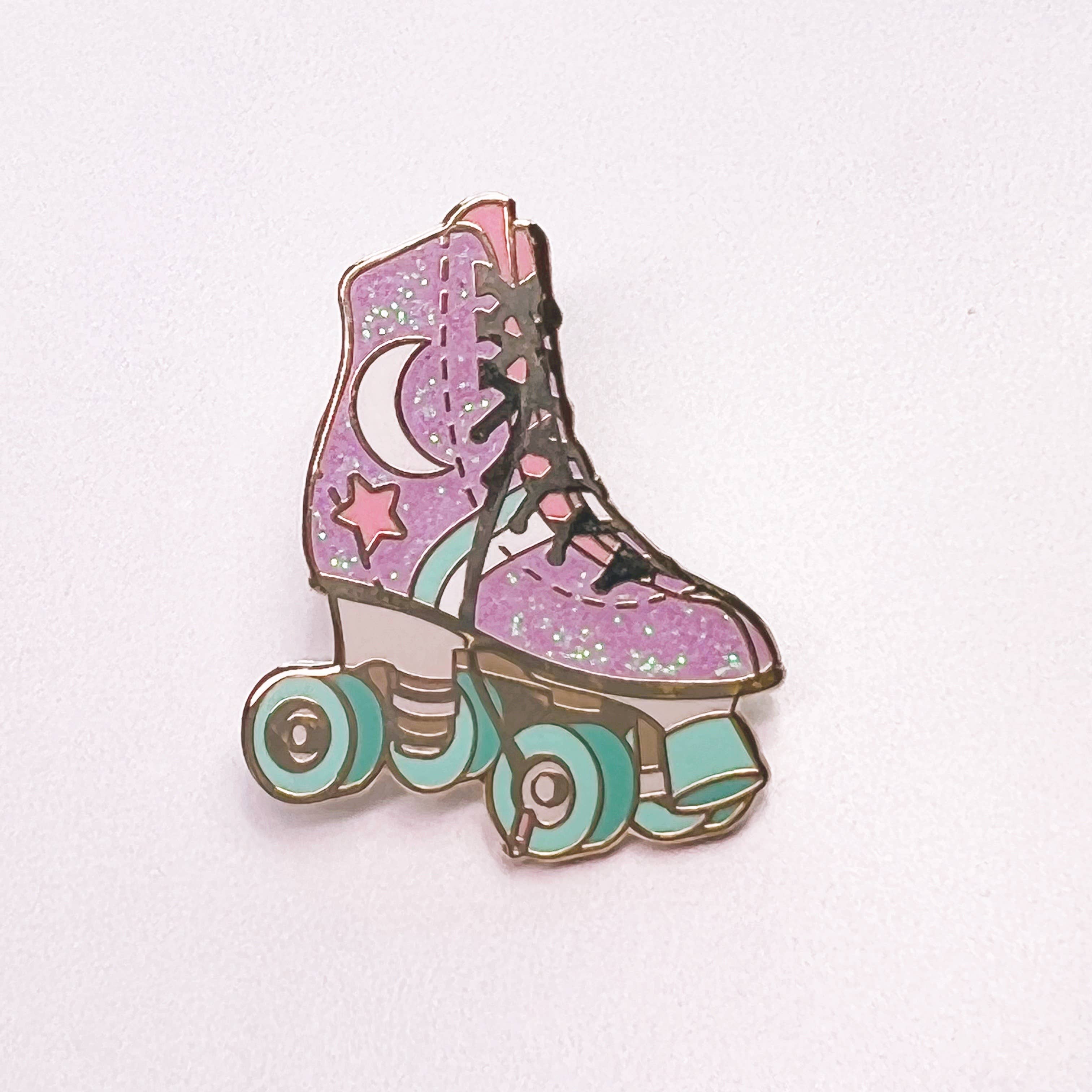 Wildflower + Co. - Wholesale Lapel Pin/Button - Roller Skate Enamel Pin - All5