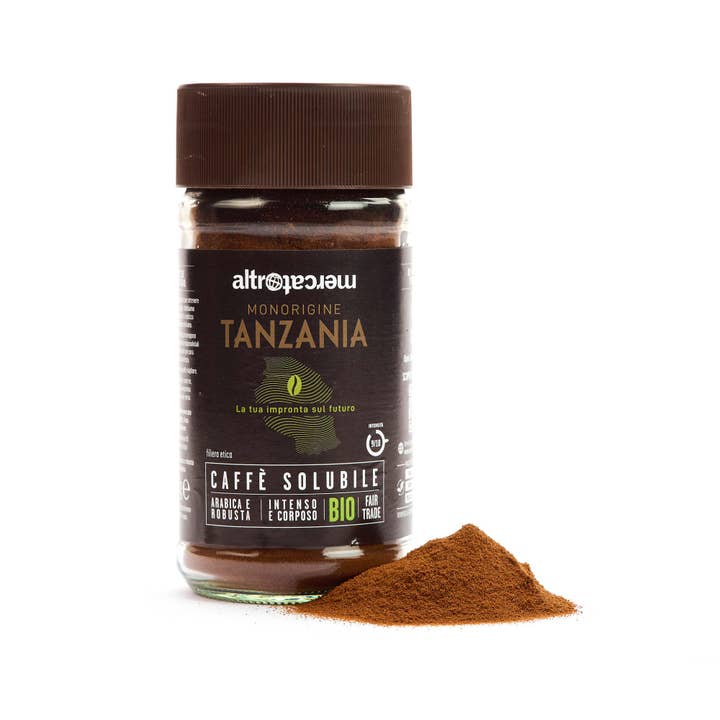 Altromercato - Wholesale Instant Coffee/Espresso - Tanzania Instant Coffee - Organic - 100 g