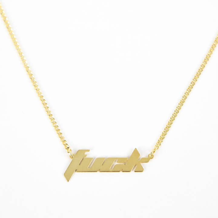 Fuck Necklace for wholesale by MoneyFest Jewelry