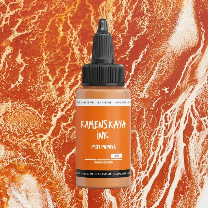 Delaminating Alcohol Ink P-131 'Papaya' for wholesale by KAMENSKAYA
