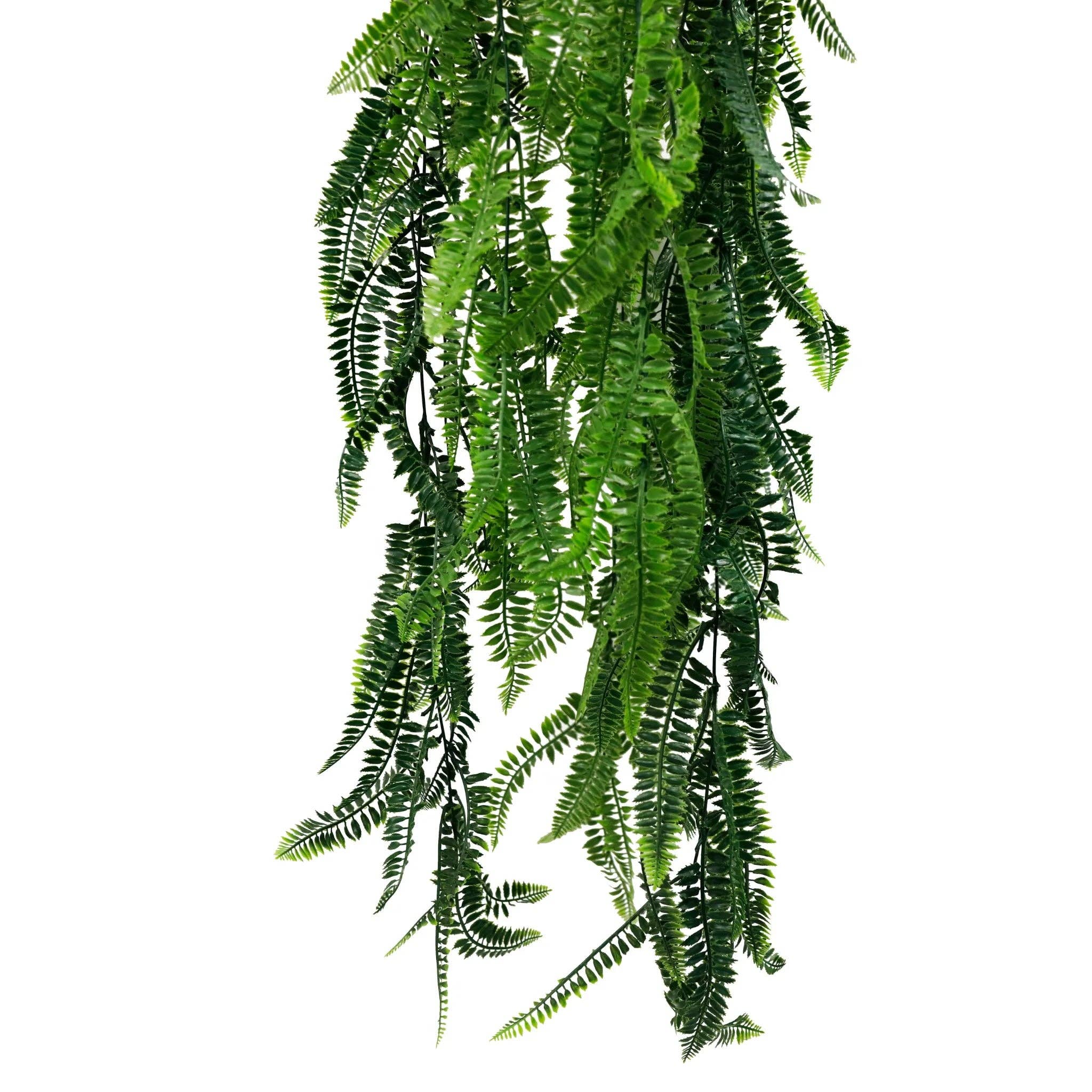 Designer Plants - Wholesale Artificial plant - Artificial Hanging Fern Basket – UV Resistant (13.8in x 49.2in | 35cm x 125cm)4
