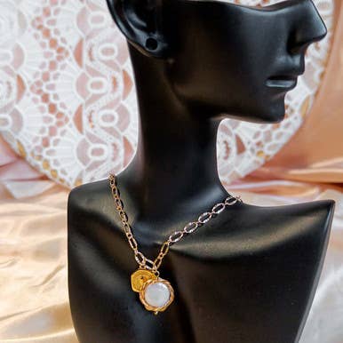 Nid af Elegance - Halskæde Vedhæng Barokperler for engroshandel hos Pompon La Tulipe