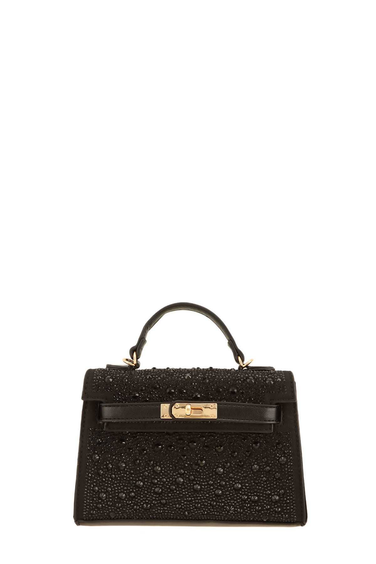 anbfashion - Wholesale Top Handle Bag - Women's - RHINESTONE SQUARE CROSS BAG 22358