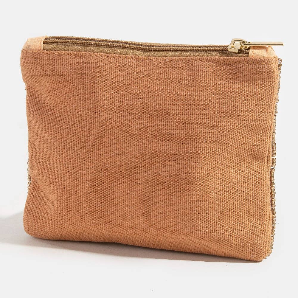 MULTI Coffee And Pastries Seed Beaded Coin Purse for wholesale on Faire2