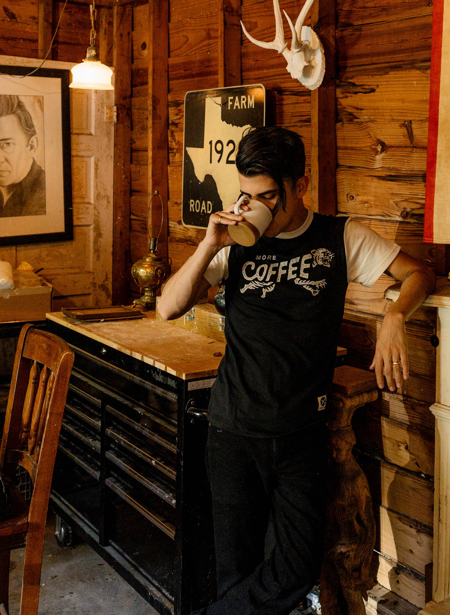 Pyknic - Wholesale Screen Printed T-Shirt - Men's - More Coffee Tee7