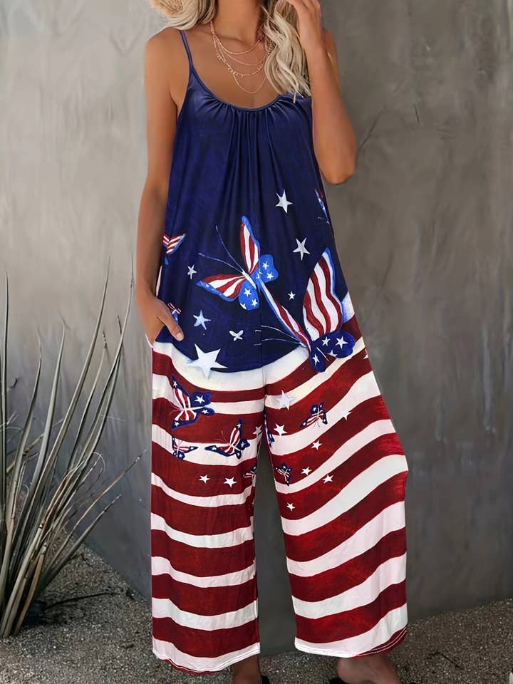 Rosa Clothing - Wholesale Jumpsuit - Women's - Western Ranch Rodeo & Others Graphic Jumpsuit3