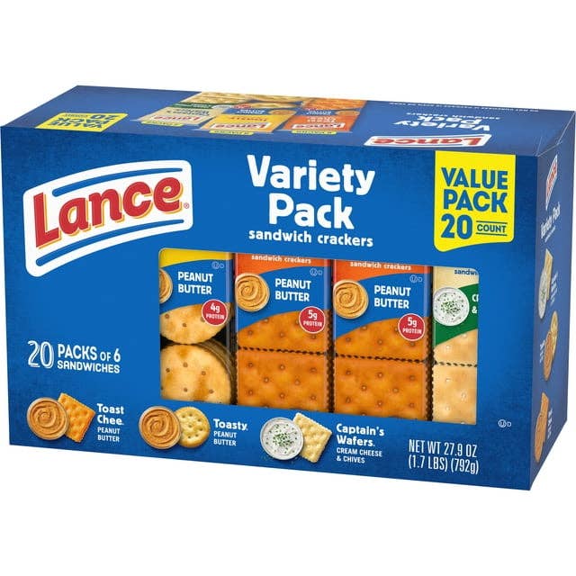 I Got Your Candy - Wholesale Crackers - Lance Sandwich Crackers Variety Pack 3 Flavors - 20ct8