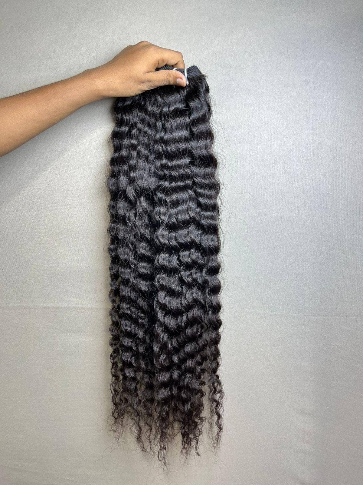 Gaurash Beauty Supply Inc. - Wholesale Hair Extensions - Indian Virgin Curly Natural Human Hair Extensions0