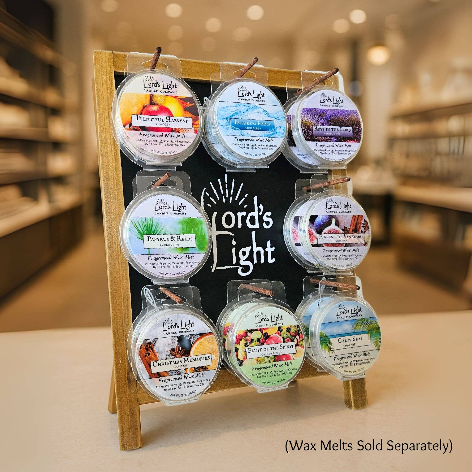 Lord's Light Candle - Wholesale Wax Melt - Wax Melt Merchandising Display Stand0
