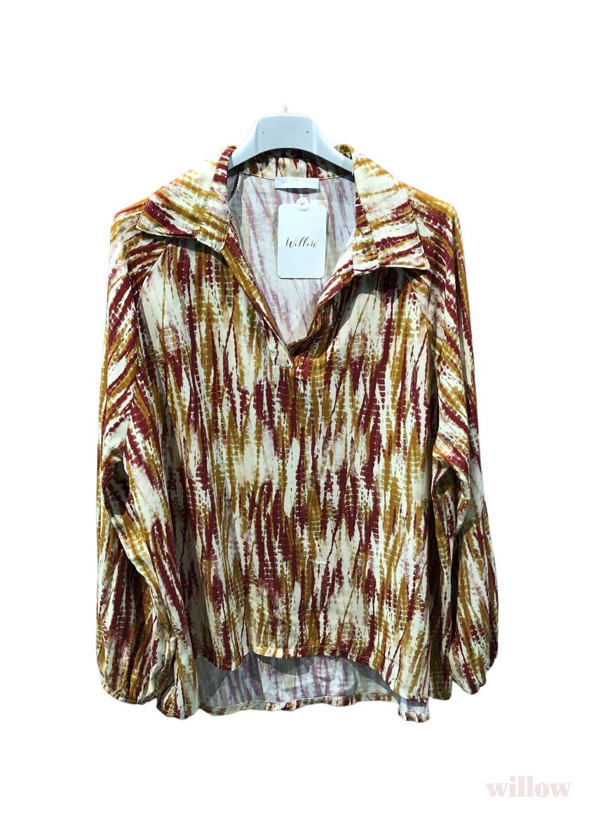 Moonsun - Wholesale Blouse - Women's - Boheme French collar blouse #42891