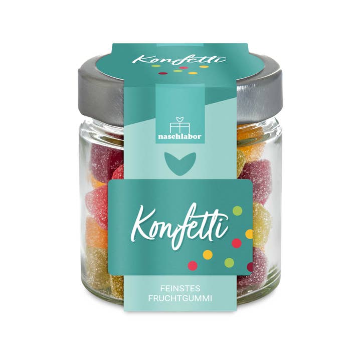naschlabor GmbH - Venta al por mayor Gominolas - Confeti de chicles de frutas 120 g