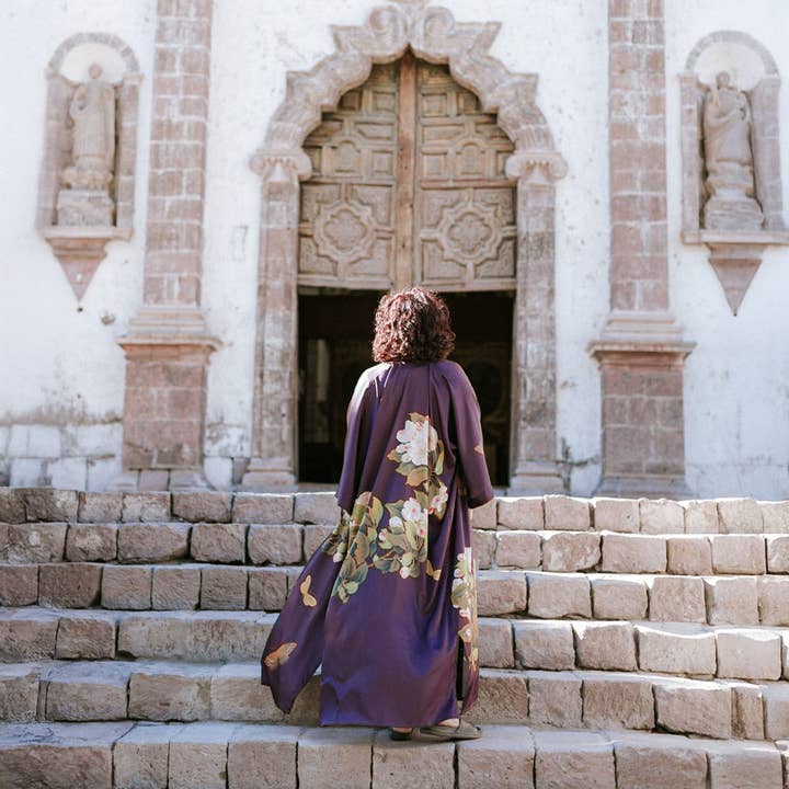 KIM+ONO - Wholesale Robe - Women's - Peony & Butterfly Long Kimono Robe20