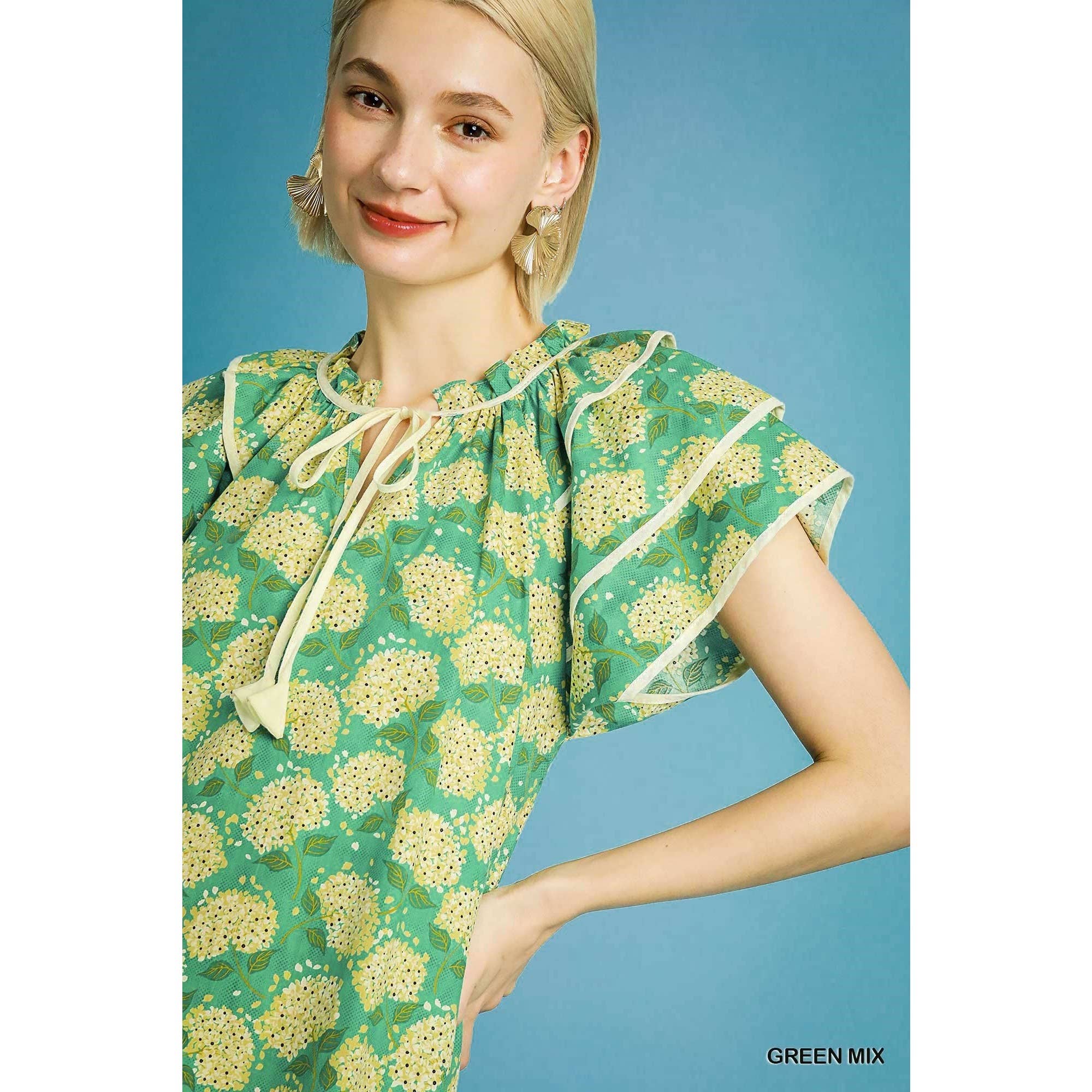 STYLE USA – Vestido - Mulher por atacado – Vestido floral em camadas14