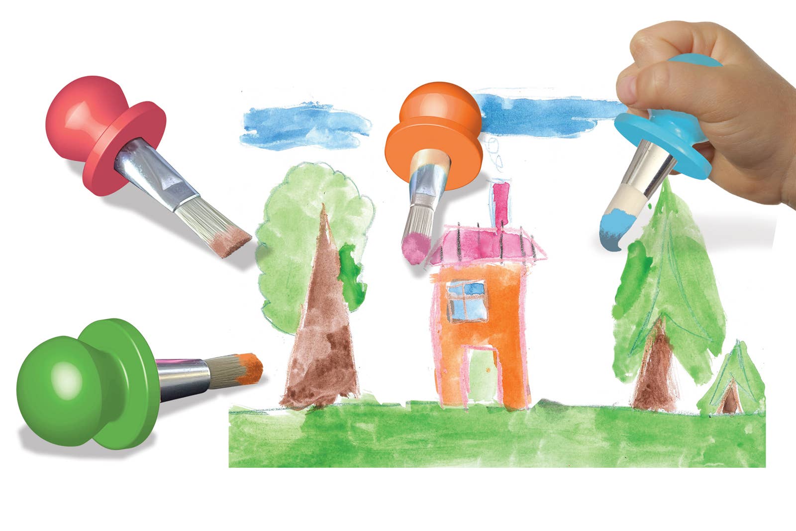 Créa Lign' - Vendita all'ingrosso Pennello per vernice/cera - Le mie prime pennellate1