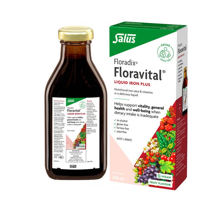 Natures Basket - Wholesale Oral Supplement/Vitamin - Floradix Iron Liquid Plus B Vitamins 250ml