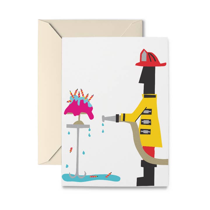 R. Nichols Stationery & Gifts – Großhandel Geburtstagskarten – Geburtstag Feuerwehrmann Grußkarte