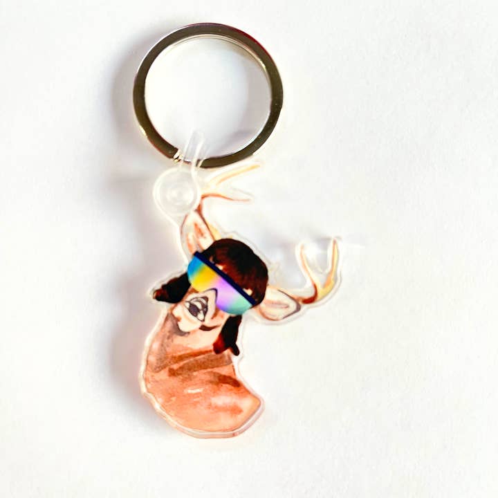 Porta-chaves Salmonete Buck por atacado de Golden Leather Co.