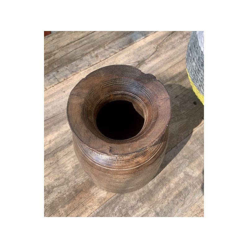 Paloma Black (Casa Natura Design, S.L.) - Wholesale Vase - Small Size Original Wooden Himalayan Storage Vase/Pot4