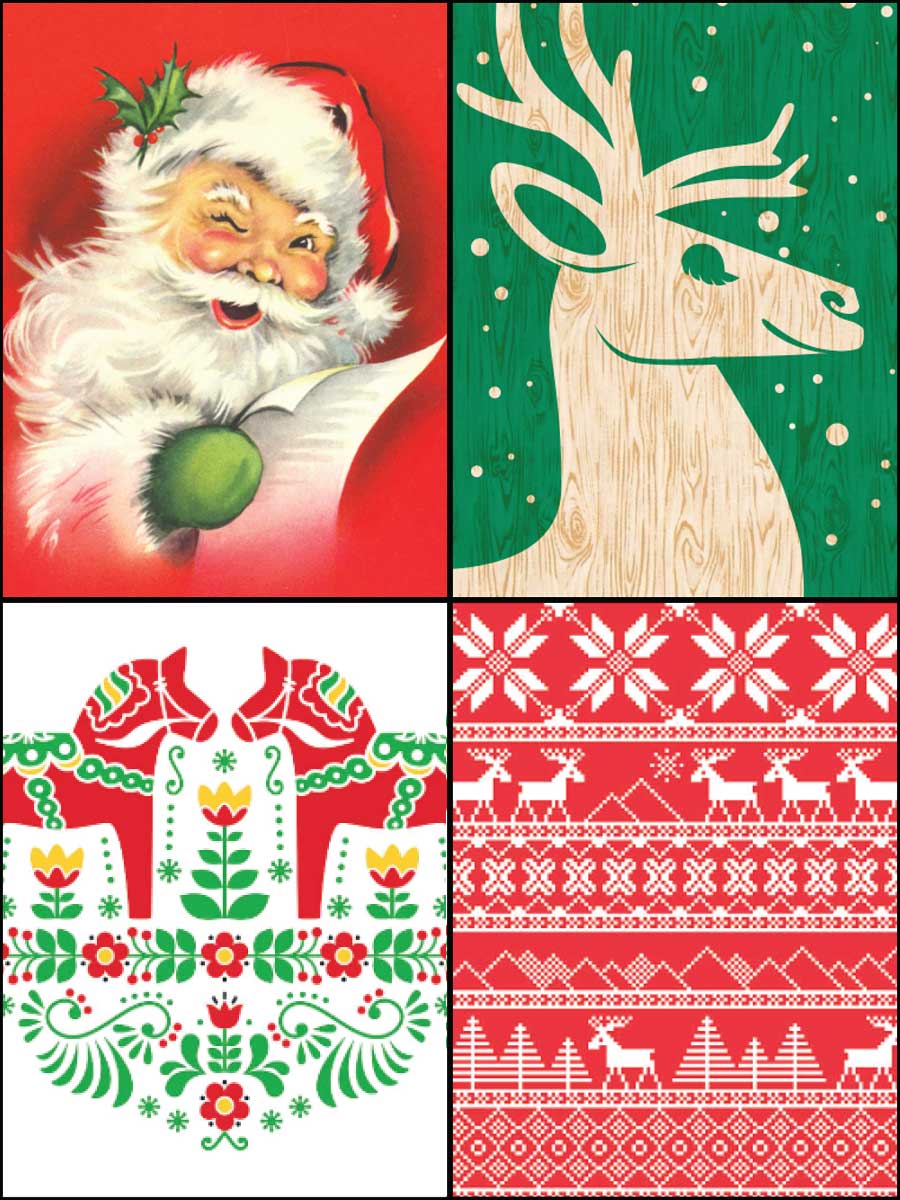 Lucy Lu Designs - Wholesale Magnet - Santa Christmas Sweater Nordic Holiday Mighty Magnet1