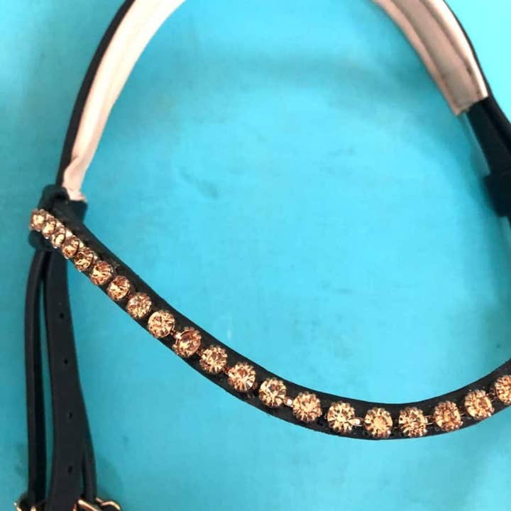 Circus Unicorn Shop – Engroshandel Rideudstyr – Rose guld dressur hovedtøj