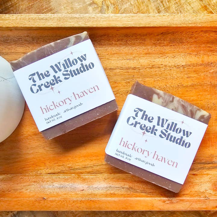 Savon Artisanal Hickory Haven, Barre de Savon Artisanal, Bain & Corps pour la vente par The Willow Creek Studio