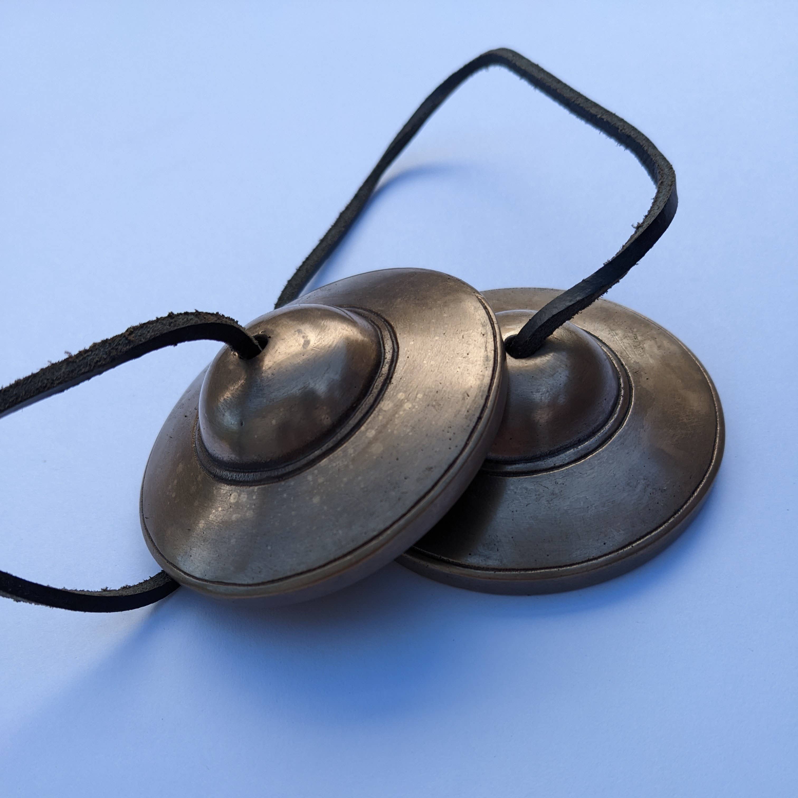 Tenzing Collections - Wholesale Meditation Supplies - 3"inches non DECORATED TINGSHA only for quality sound result10