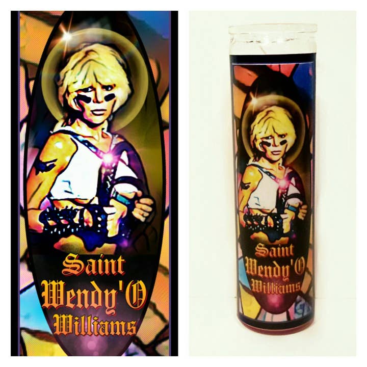 Wendy'O Prayer Candle for wholesale by Kitschup Creations