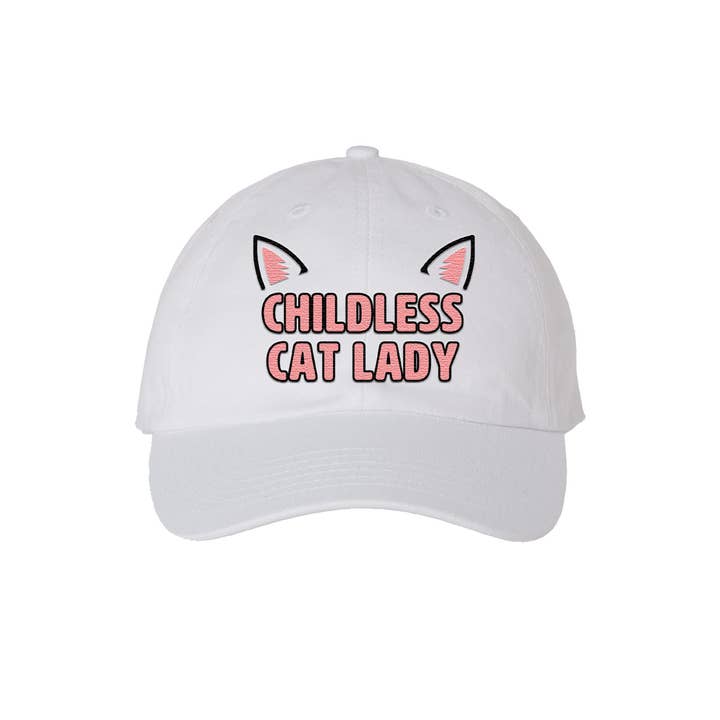 Calm Down Caren - Wholesale Baseball Cap - Women's - Childless Cat Lady - Embroidered Dad Hat