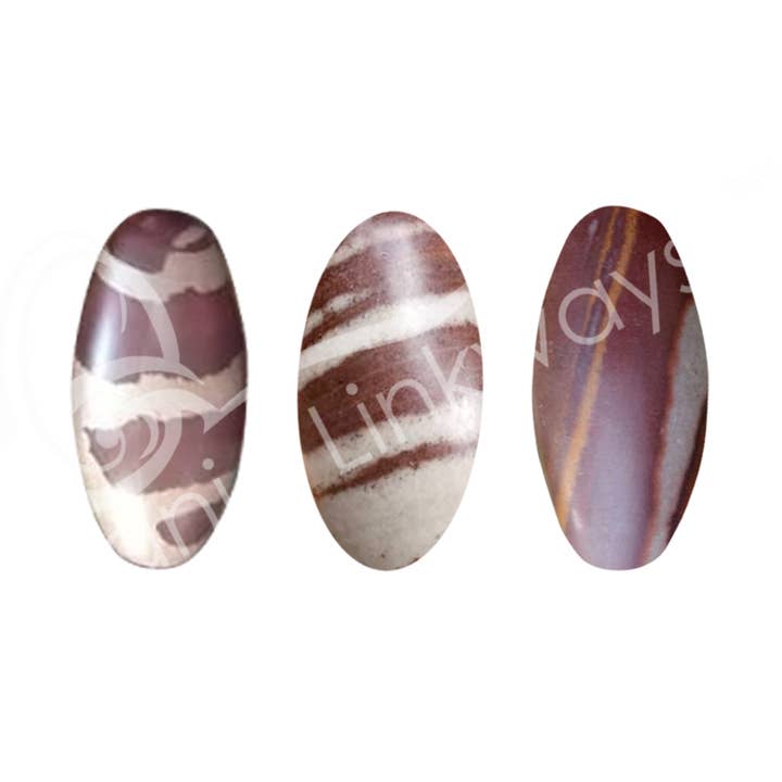 Oceanic Linkways Inc - Wholesale Spiritual Stone/Crystal - SHIVA LINGAM - 2 TONES 1"0