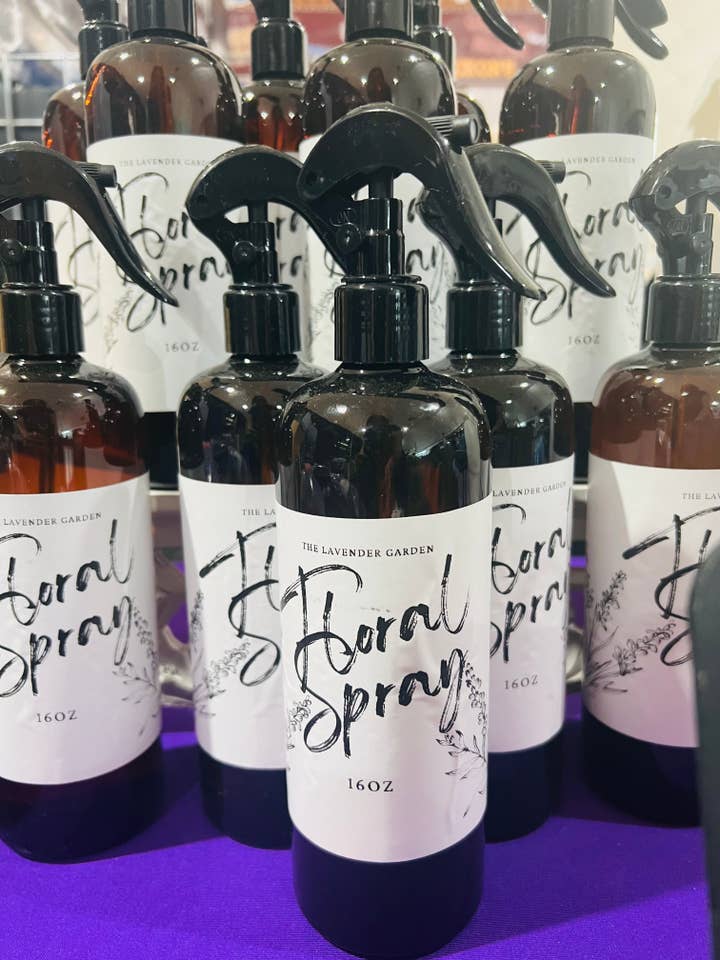 16oz Lavender Floral Spray for wholesale by the lavender garden