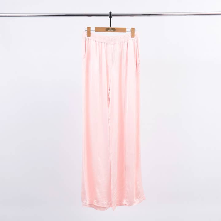 Cecile Wang - Wholesale Pants - Women's - Wide pants in satin viscose KD6706VS