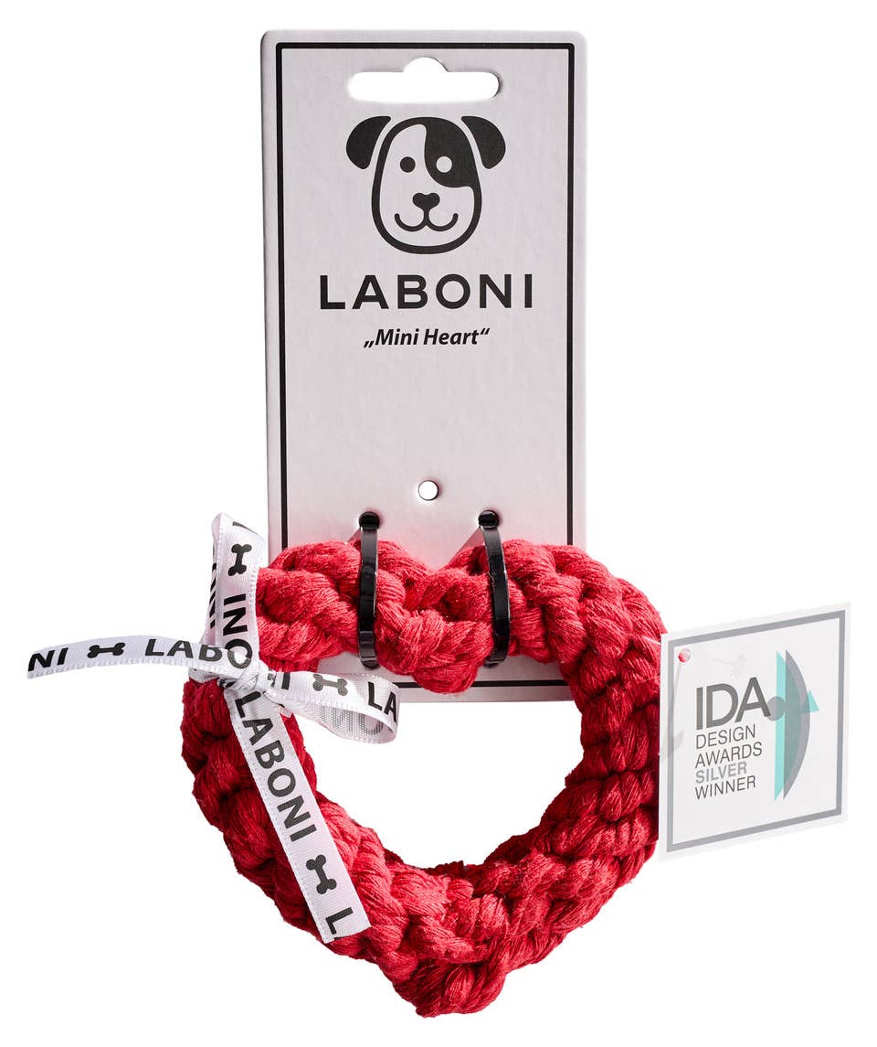 LABONI - Volentis GmbH - Vente Jouet en corde – chien - HERTHA HEART – Amour à mâcher1
