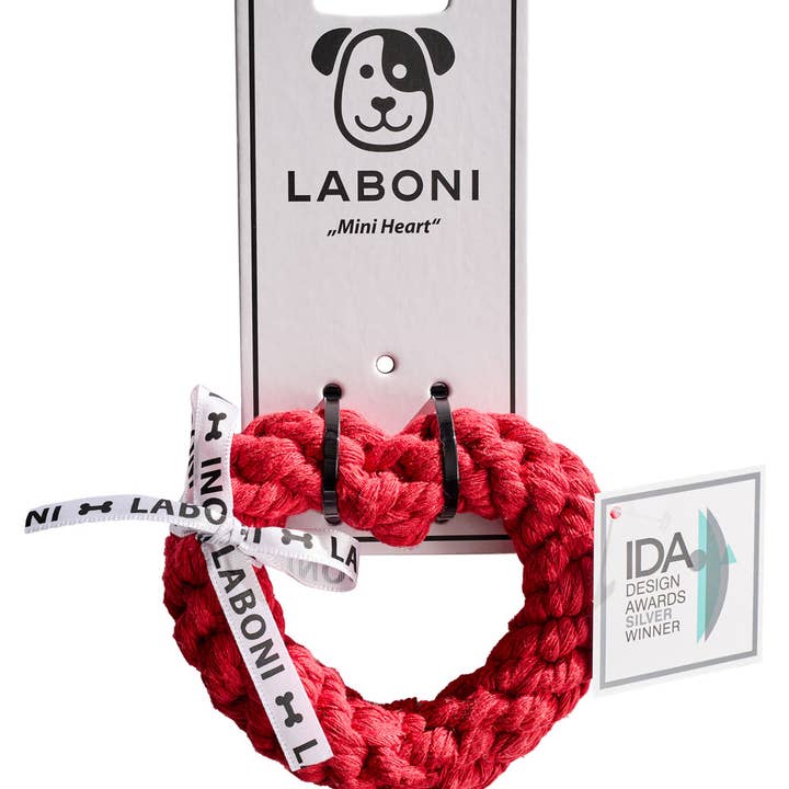 LABONI - Volentis GmbH - Vente Jouet en corde – chien - HERTHA HEART – Amour à mâcher1