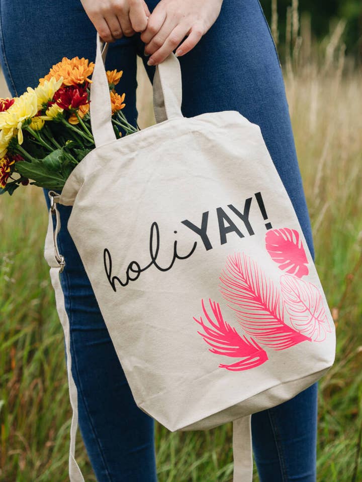 Tropical Holiday Luxury Beach Bag for wholesale by CloudsandCurrents