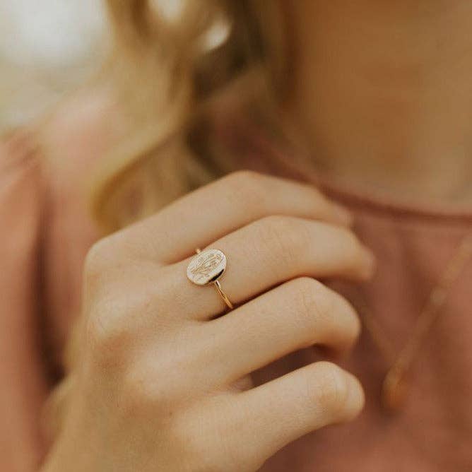 Mauve Jewelry Co. - Wholesale Signet Ring - Wildflower Ring