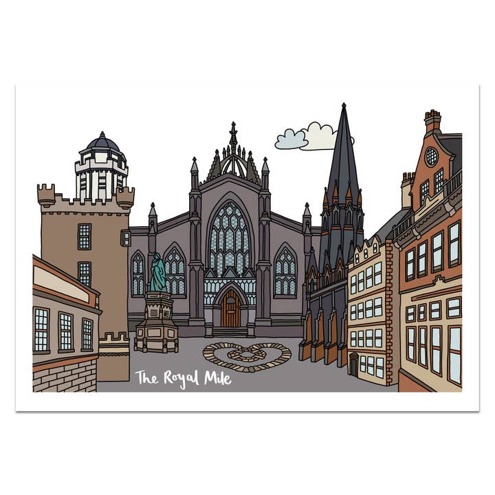 Royal Mile Edinburgh Print for wholesale by Victoria Rose Ball